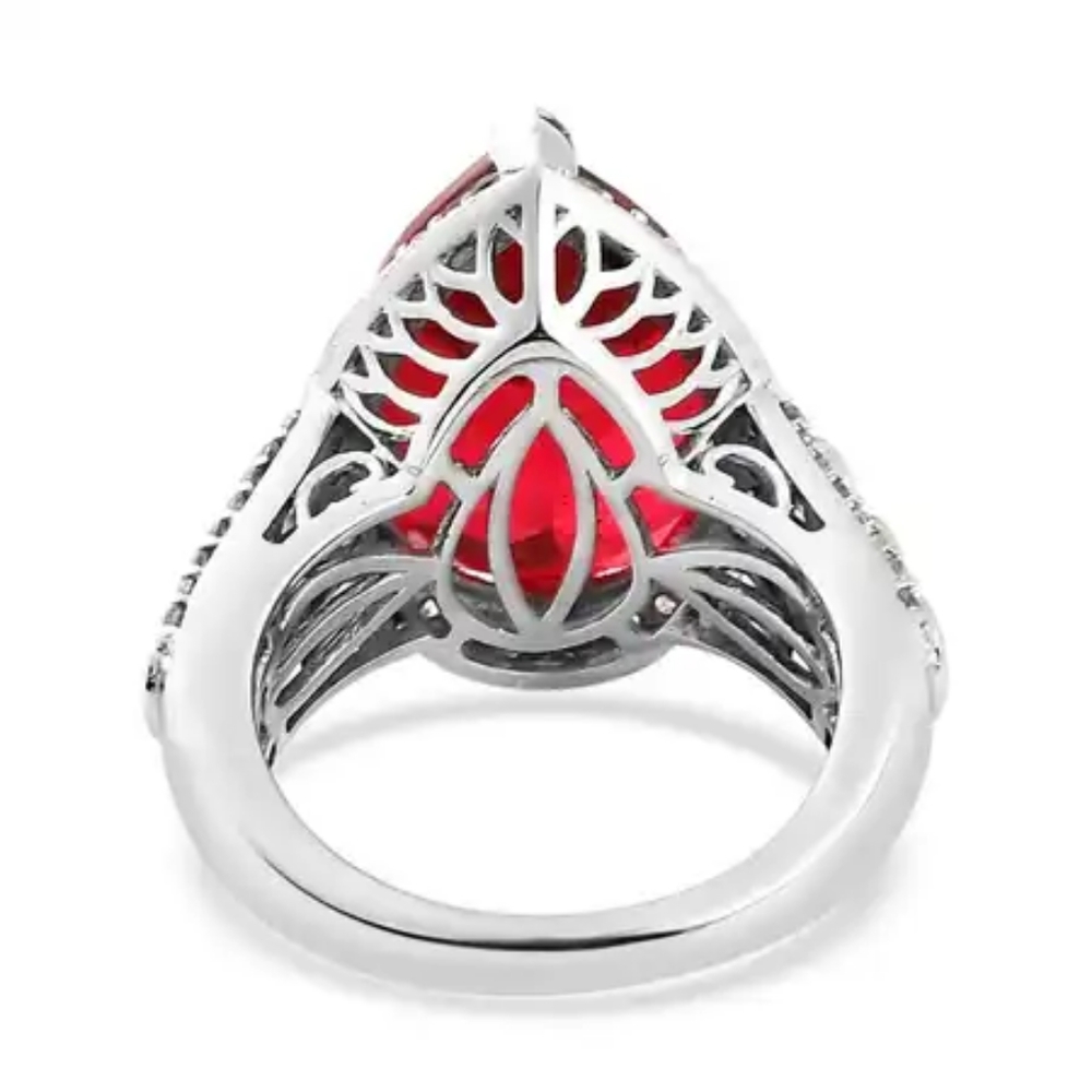 SOLD To  C! Rare Unique Volcanic Quartz  Ring in Platinum Over Sterling S - Picture 13 of 17